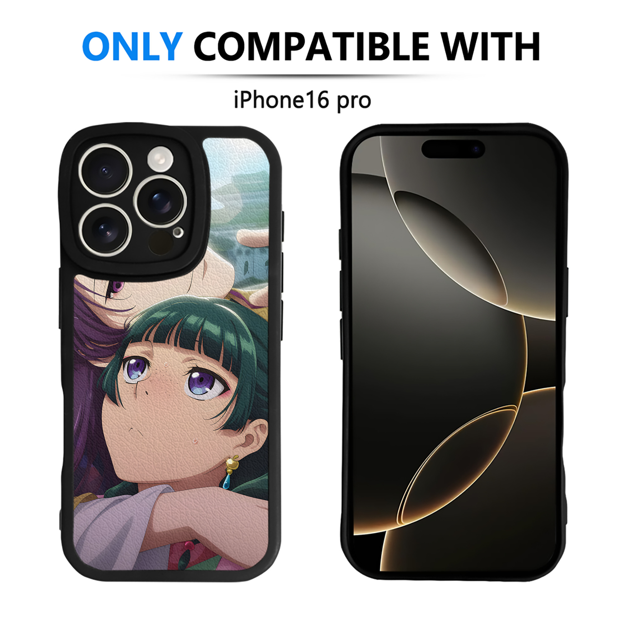 （画像用） 薬屋のひとりごと The Apothecary Diaries 【iPhone 16シリーズ対応】シリコンスマホケース（レザー調） 材質：シリコン